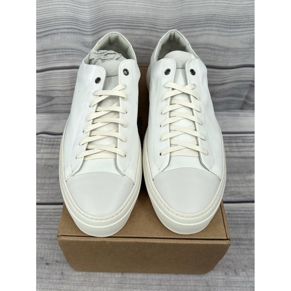 GOOD MAN BRAND LEGACY‎ LO TOP ITALIAN LEATHER SNEAKERS  NATURAL  MEN'S SIZE 15 - Picture 3 of 10